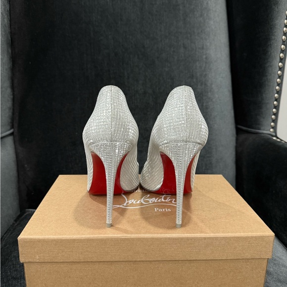 Christian Louboutin Hot Chick 100mm Silver - Picture 3 of 7